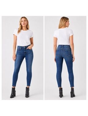 Rag & Bone Nina High-Rise Ankle Skinny Jeans Women’s 27 Blue Stretch Denim